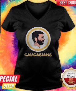 Awesome Caucasians Pride Vintage V-neck