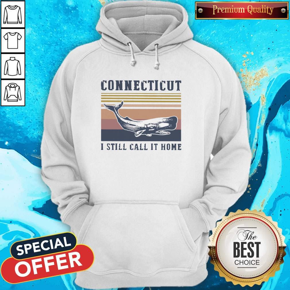 Connecticut I Still Call It Home Vintage Retro Hoodie