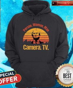 Donald Trump Person Man Woman Camera Tv Vintage Retro Hoodie