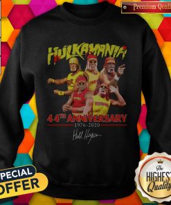 Hulkamania 44th Anniversary 1976 2020 Signature Halloween Sweatshirt