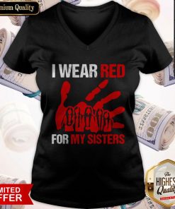 I Wear Red For My Sister V-neck
