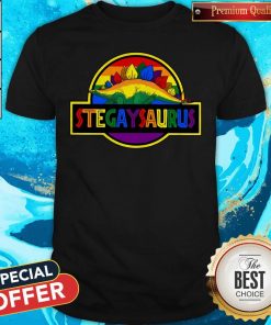 Nice LGBT Stegaysaurus Shirt