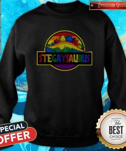 Nice LGBT Stegaysaurus Sweatshirt