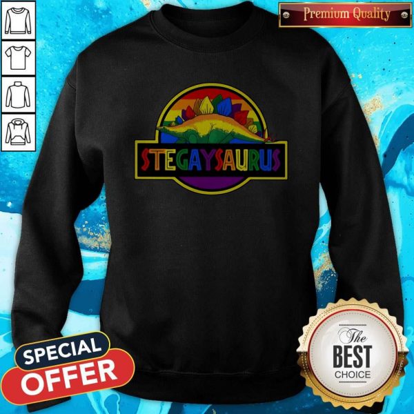 Nice LGBT Stegaysaurus Sweatshirt