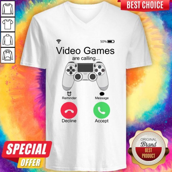 Nice Video Games Are Calling V-neck