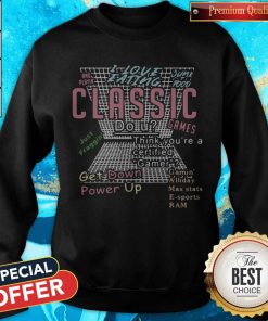 Official I Love Eating Classic Get Down Power Up Sweatshirt