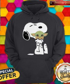 Original Snoopy Hug Baby Yoda Halloween Hoodie