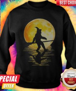 Original Witch Bigfoot Haloween Moon Sweatshirt
