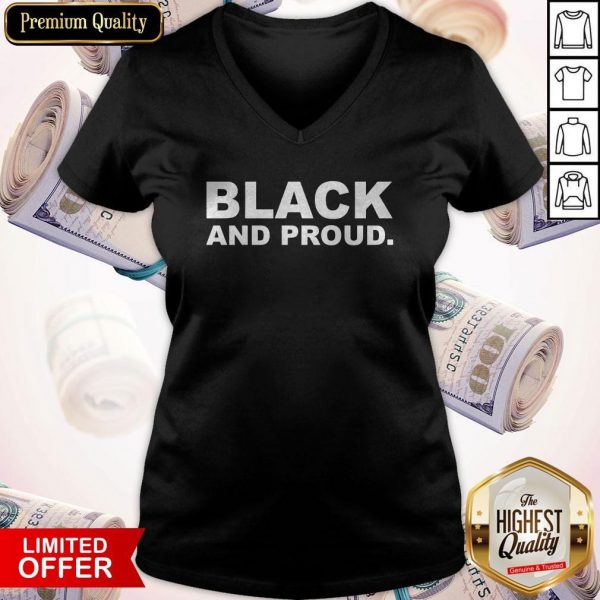 Premium Black And Proud V-neck