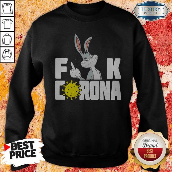 Pretty Bugs Bunny Masks Fuck Corona Halloween Sweatshirt