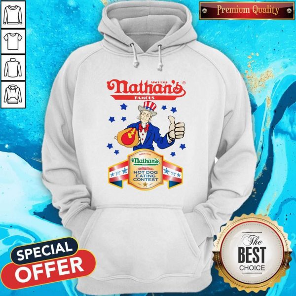 Since 1916 Nathan’s Famous Hot Dog Eating Contest Stars Hoodie