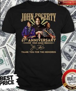 Anniversary 1959 2020 Thank You For The Memories Signature Shirt