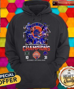 Boise State Broncos 2019 Mountain West Football Champions HoodieBoise State Broncos 2019 Mountain West Football Champions Hoodie