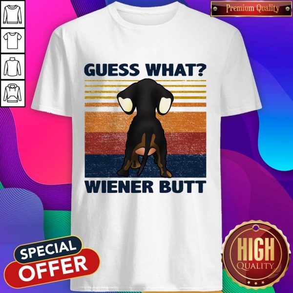 Dachshund Guess What Wiener Butt Vintage Shirt