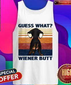 Dachshund Guess What Wiener Butt Vintage Tank Top