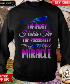 Dragonfly Everyday Holds The The Possibility Of A Miracle Sweatshirt