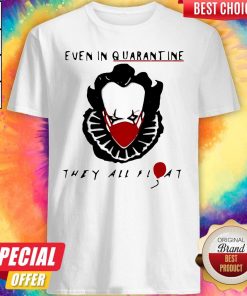 Halloween Pennywise Even In Quarantine They All Float V-neck