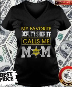 My Favorite Deputy Sheriff Calls Me Mom V-neck
