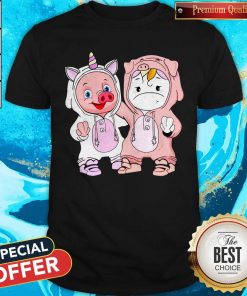 Nice Baby Pig And Unicorn Best Friends Shirt