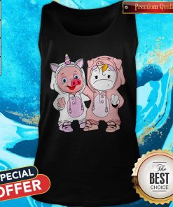 Nice Baby Pig And Unicorn Best Friends Tank Top