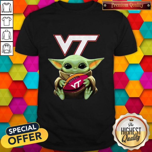 Nice Baby Yoda Hug Virginia Tech Football ShirtNice Baby Yoda Hug Virginia Tech Football Shirt