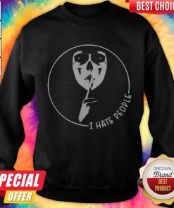 Nice Horror Skull Shhh I Hate People SweatshirtNice Horror Skull Shhh I Hate People Sweatshirt