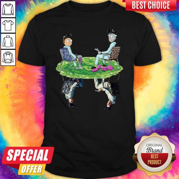 Rick And Morty Water Mirror Reflection Breaking Bad Shirt