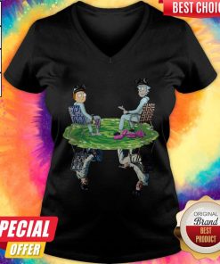 Rick And Morty Water Mirror Reflection Breaking Bad V-neck