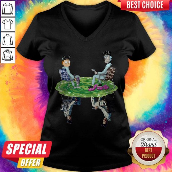 Rick And Morty Water Mirror Reflection Breaking Bad V-neck