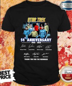 Star Trek 54th Anniversary 1966 2020 Thank You For The Memories Signatures Shirt