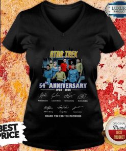 Star Trek 54th Anniversary 1966 2020 Thank You For The Memories Signatures V-neck