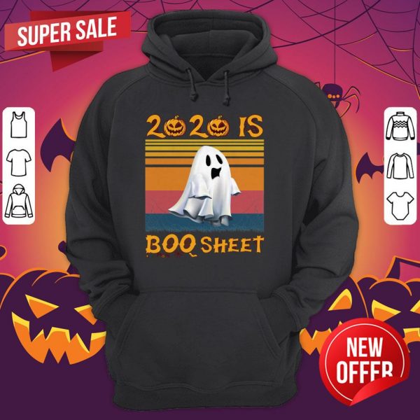 2020 Is Boo Sheet Halloween Vintage Hoodie