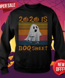 2020 Is Boo Sheet Halloween Vintage Sweatshirt