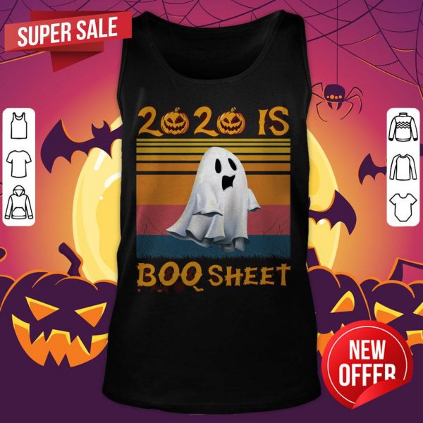 2020 Is Boo Sheet Halloween Vintage Tank Top