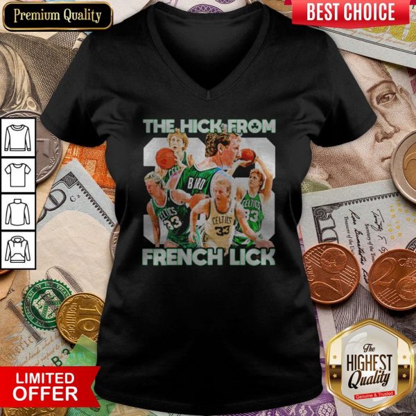 33 Larry Bird Boston Celtics The Hick From French Lick V-neck