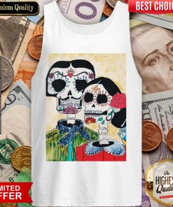 Amor Skeleton Couple Day Of The Dead Muertos Tank Top