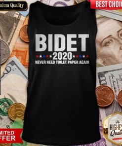 Bdiet 2020 Adult Joe Biden Toilet Paper Crises Humor Fun Gift Tank Top