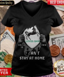 Blood Inside Me Lloyds Bank Covid 19 2020 I Can'T Stay At Home V-neck