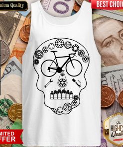 Cog Skull Bicycle Day Of Dead Tank top