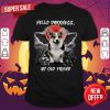 Corgi Hello Darkness My Old Friend Halloween Vintage Retro Shirt