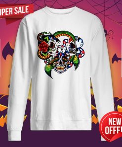Cracked Candy Skulls Day Of The Dead Muertos Sweatshirt