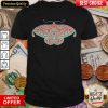 Death Head Moth Teal And Scarlet Day Of The Dead T-Shirt