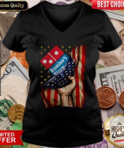 Domino'S Pizza American Flag V-neck