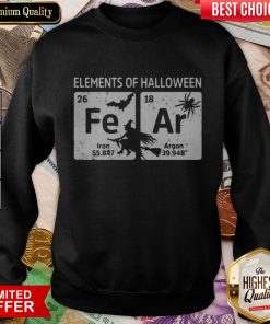 Elements Of Halloween Fear Iron Argon Sweatshirt