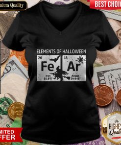 Elements Of Halloween Fear Iron Argon V-neck