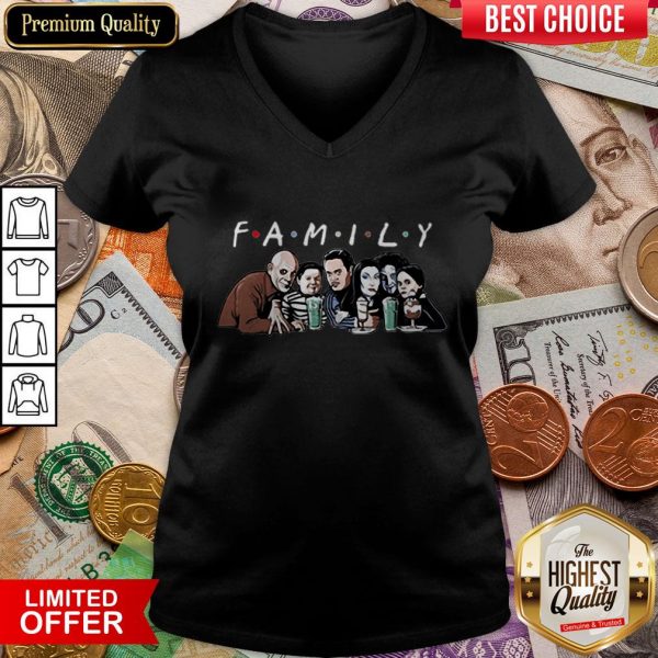 Emily Addams Family Friends Tv Show Halloween V-neck