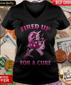 Fired Up For A Cure V-neck