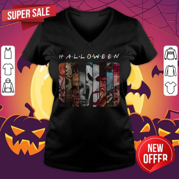 Friends TV Show Horror Characters Movies Halloween 2020 V-neck