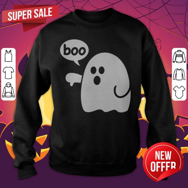 Ghost Of Disapproval Boo Halloween Day Sweatshirt