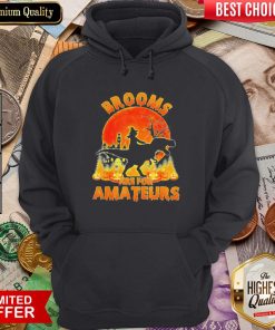 Halloween Brooms Are For Amateurs Moon Hoodie
